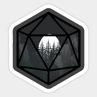 Dark Night D20 Sticker